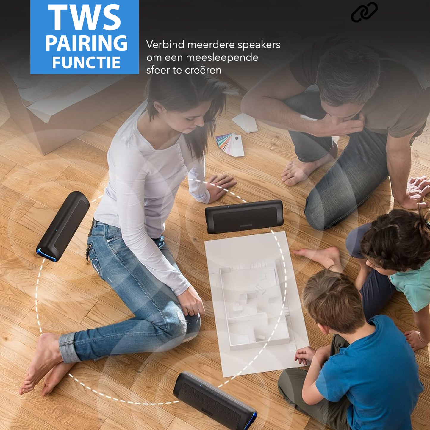 Gadgetplace Bluetooth Speaker Draadloos: Tot 24 uur Muziek & IPX5 Waterproof