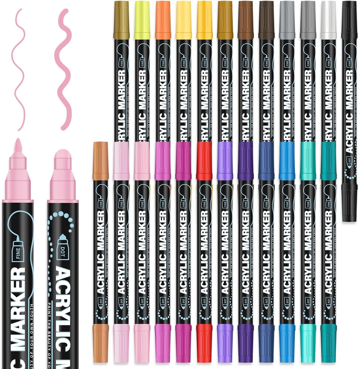Vicon Acrylstiften - 24 stuks