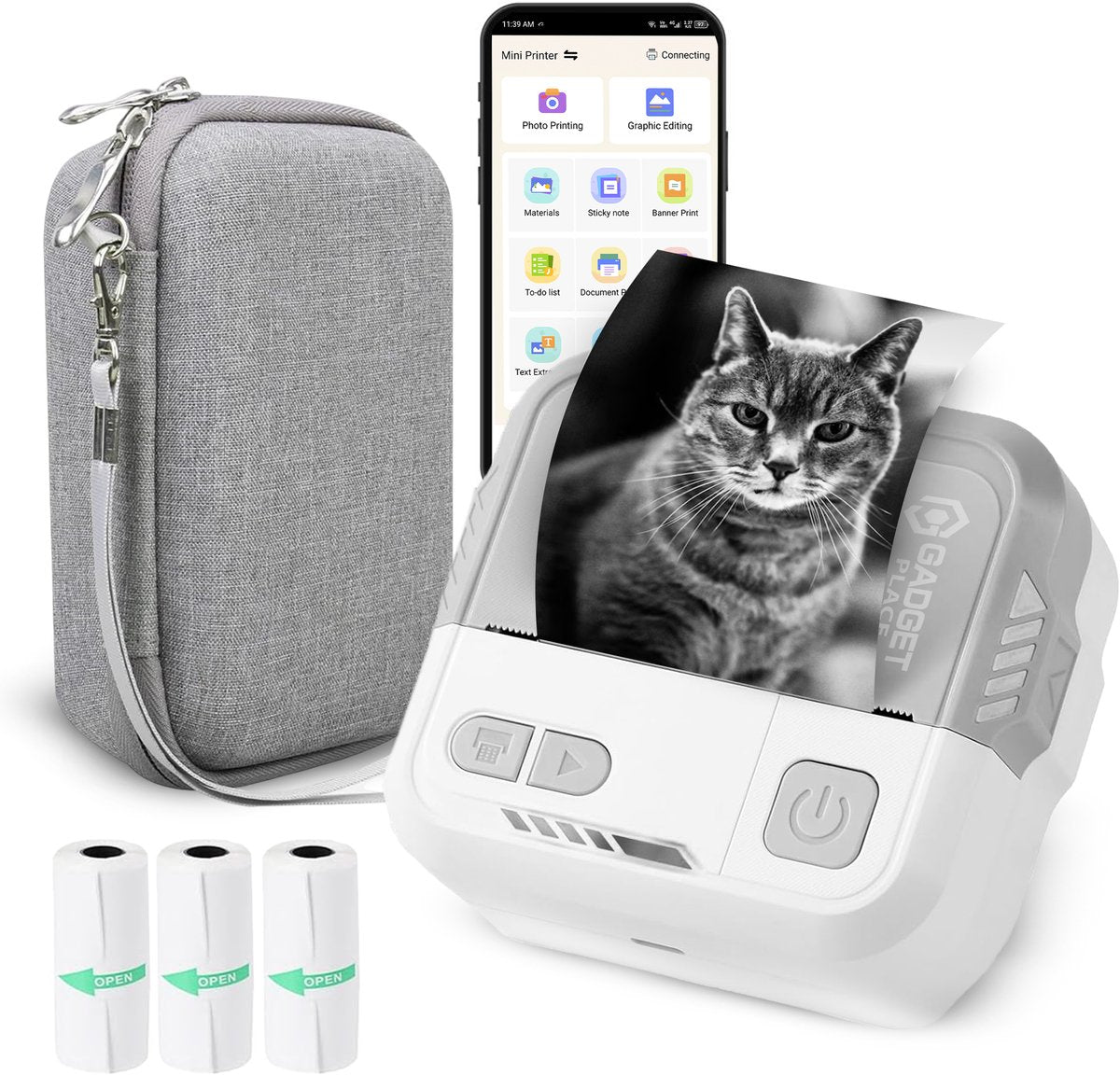 Gadgetplace Mini Printer voor Mobiel