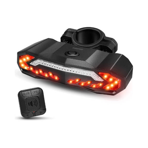 BikePro Fiets Achterlicht 2.0 met Alarm, Richtingaanwijzer & USB Oplaadbaar - De Gatgetwinkel