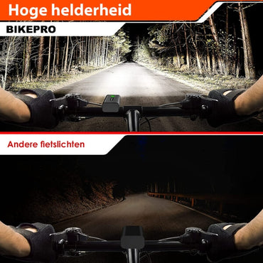 BikePro LED Fietsverlichting Set: USB Oplaadbaar Voor- en Achterlicht - De Gatgetwinkel