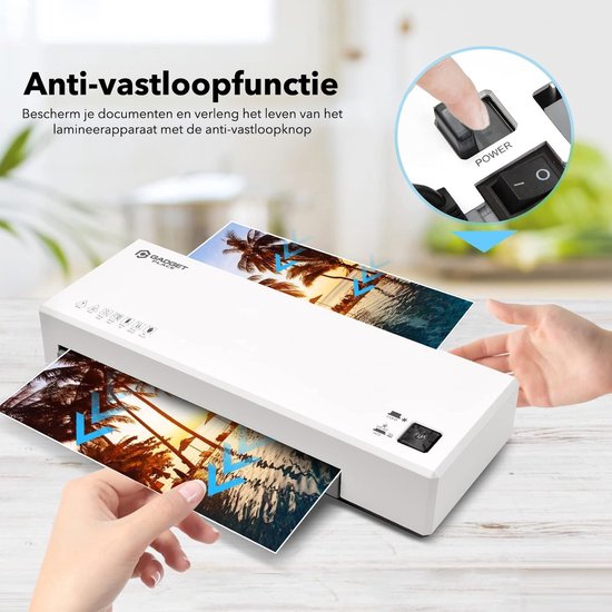Gadgetplace Lamineerapparaat A4 met 40 Lamineerhoezen