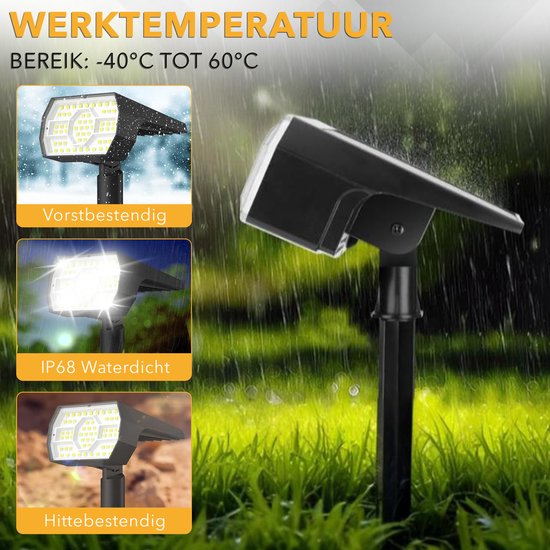 Vicon Solar Tuinverlichting op Zonne energie - 2-Pack