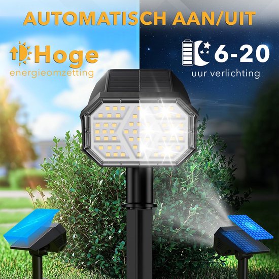 Vicon Solar Tuinverlichting op Zonne energie - 2-Pack