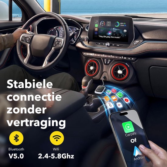 Gadgetplace 2 in 1 Draadloze Dongle met USB C Adapter