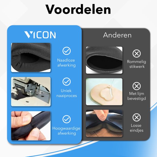 Vicon Verstelbaar Slaapmasker met Oordopjes - Extra Comfortabel