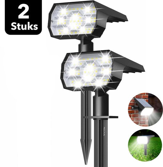 Vicon Solar Tuinverlichting op Zonne energie - 2-Pack