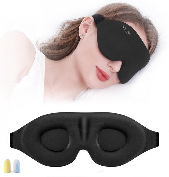 Vicon Verstelbaar Slaapmasker met Oordopjes - Extra Comfortabel