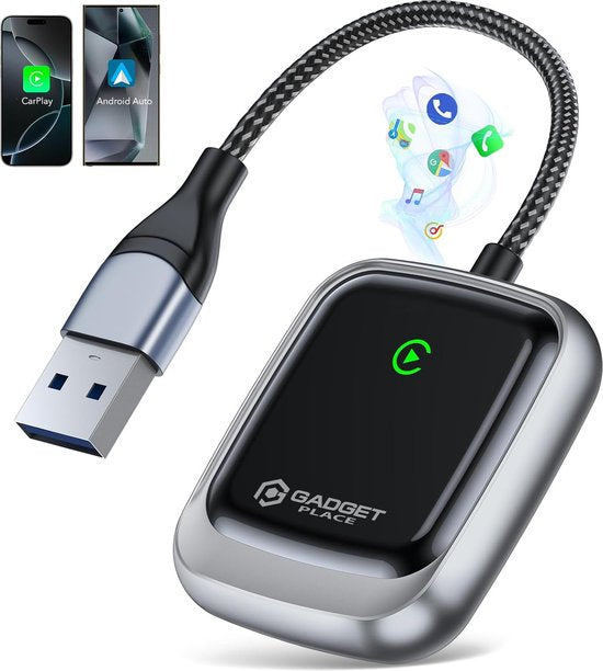 Gadgetplace 2 in 1 Draadloze Dongle met USB C Adapter