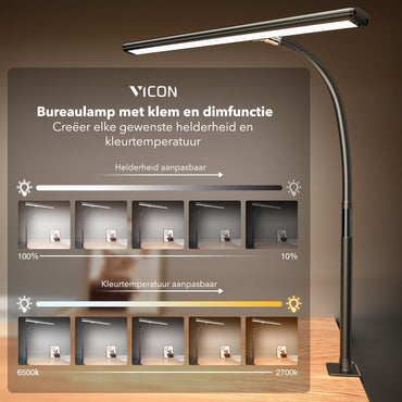 Vicon Bureaulamp / Monitorlamp LED Dimbaar