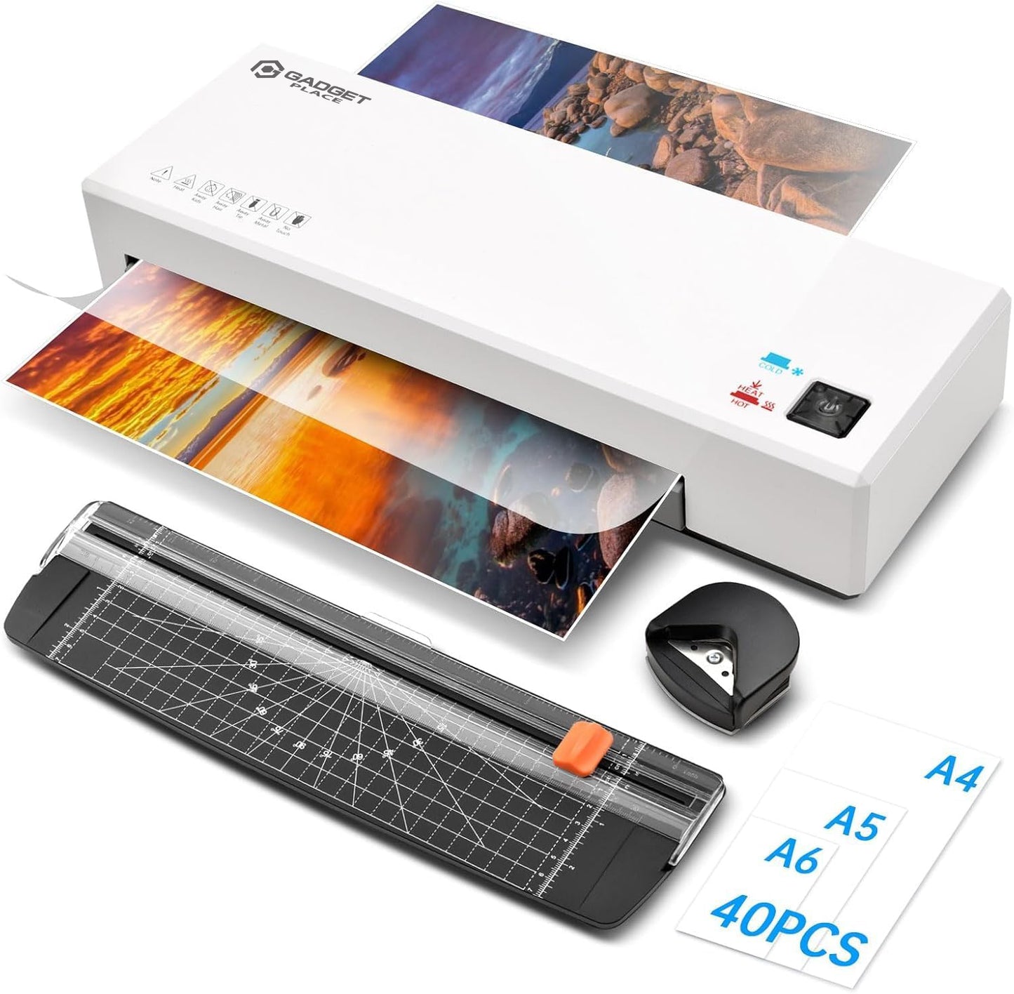 Gadgetplace Lamineerapparaat A4 met 40 Lamineerhoezen