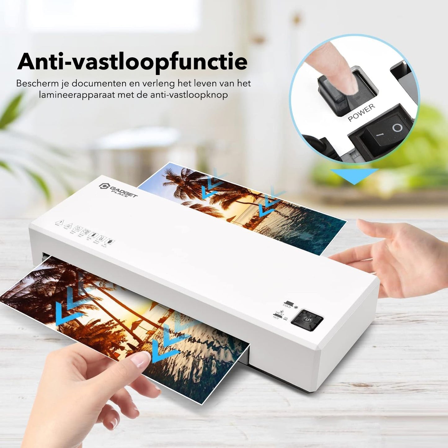 Gadgetplace Lamineerapparaat A4 met 40 Lamineerhoezen