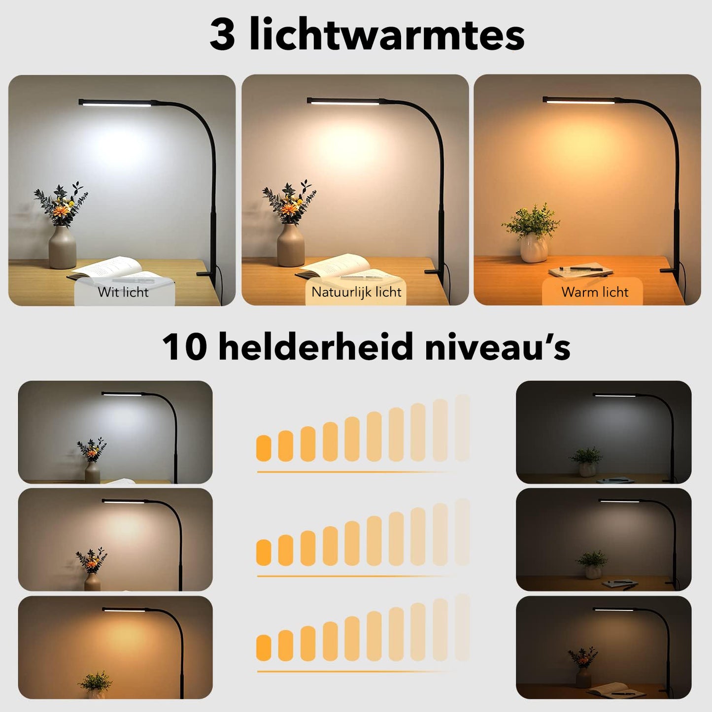 Vicon Bureaulamp LED Dimbaar