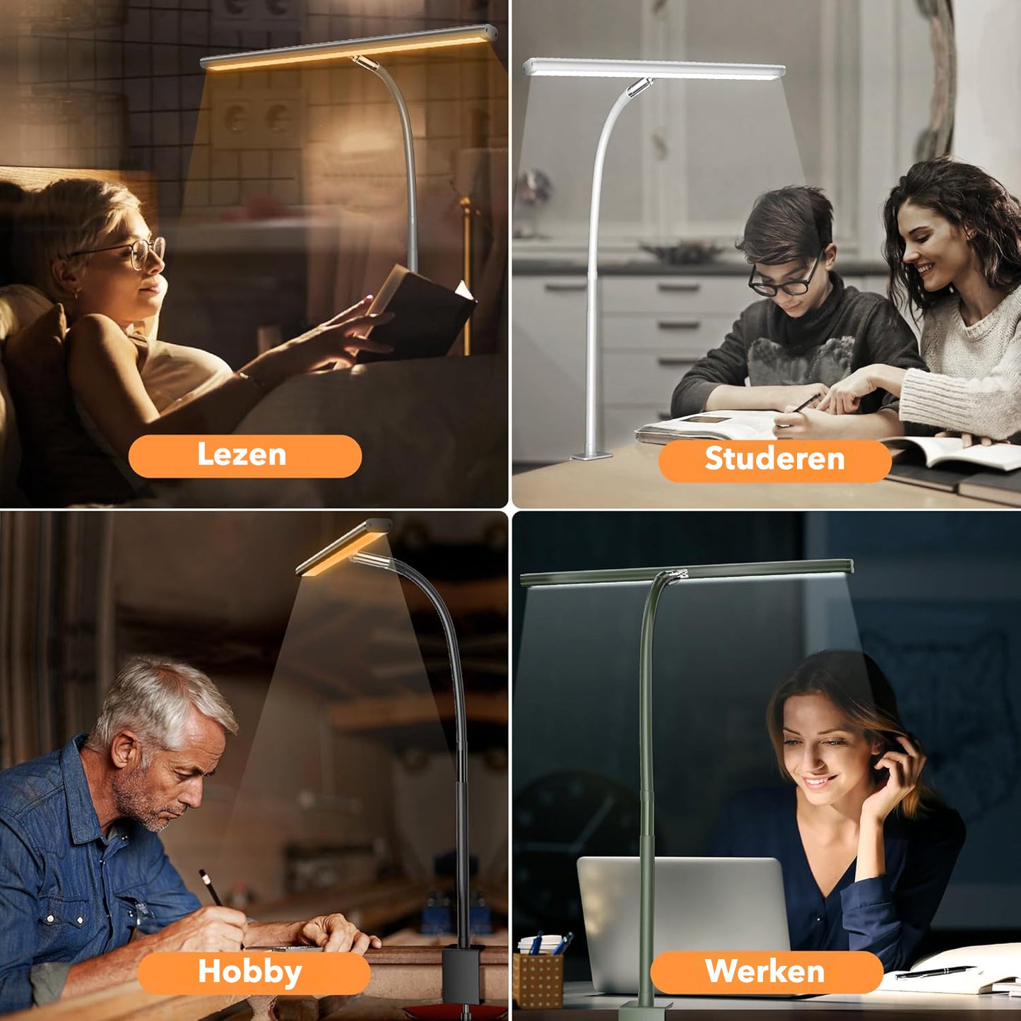 Vicon Bureaulamp / Monitorlamp LED Dimbaar