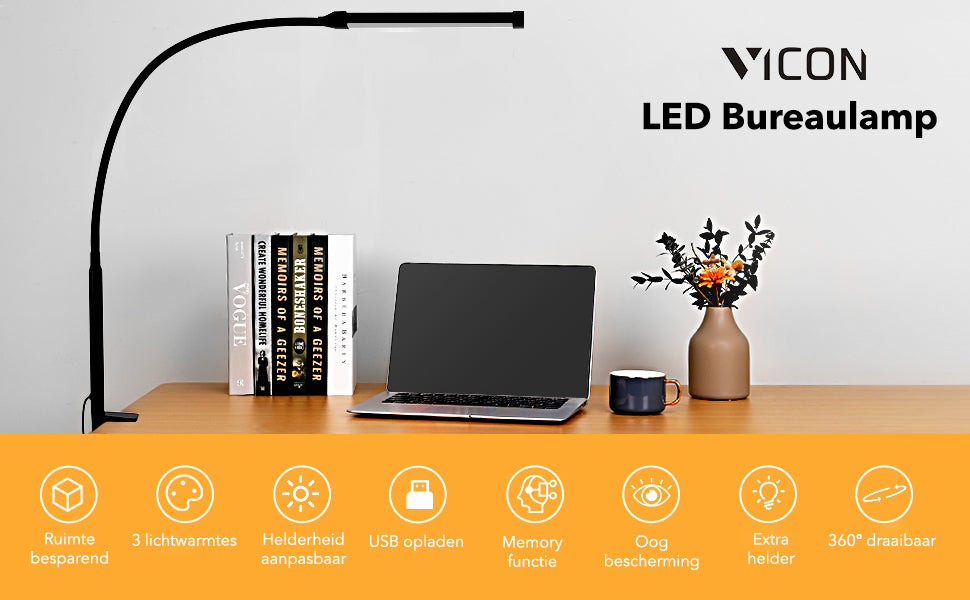 Vicon Bureaulamp LED Dimbaar