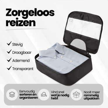 Vicon Packing Cubes 8-delig - Koffer / Backpack Organizer set