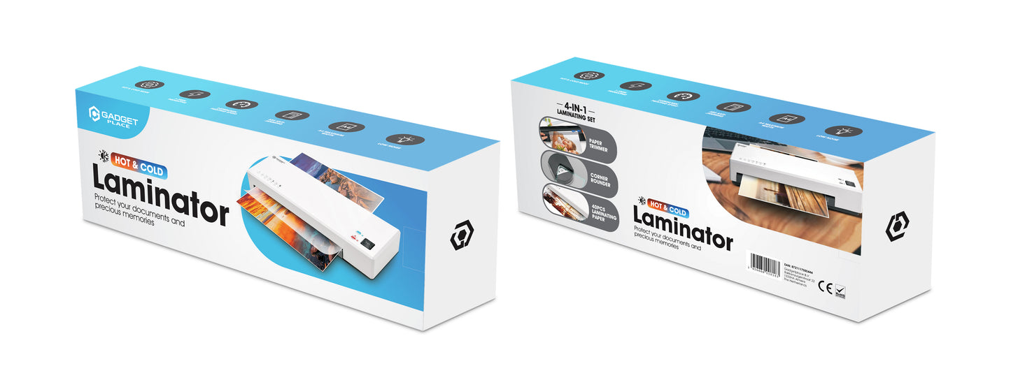 Gadgetplace Lamineerapparaat A4 met 40 Lamineerhoezen