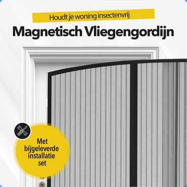 Vicon Magnetisch Vliegengordijn met Altijd Open Functie - 90 x 210 CM
