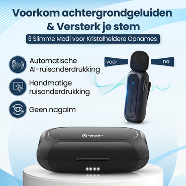 Gadgetplace Draadloze Microfoon Pro met Oplaadcase