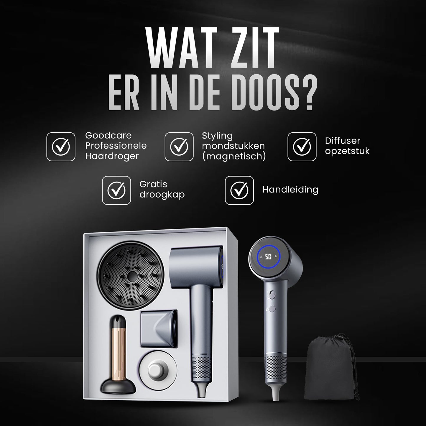 Goodcare QuickDry Fohn met Diffuser
