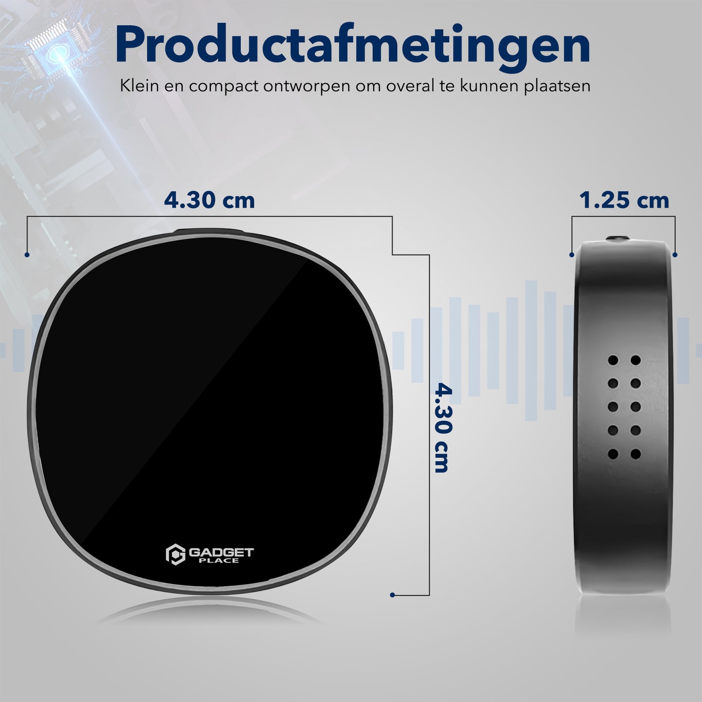 Gadgetplace Mini Afluisterapparatuur Pro 64GB met Speakers