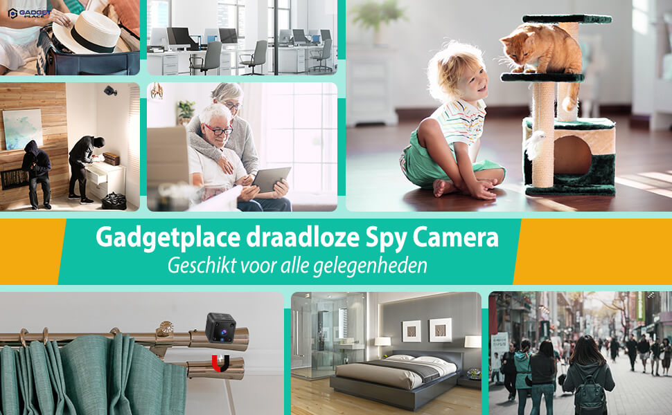 Spy Camera 1080P Full HD: Wifi en Night Vision - Inclusief 32GB SD kaart - Voor Binnen - De Gatgetwinkel