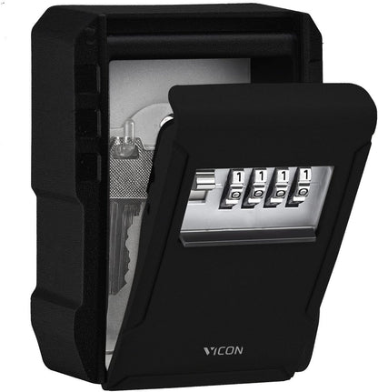 Vicon Sleutelkluis: Wandmontage - Verbeterd Model - 4-cijferige Code - Waterdicht