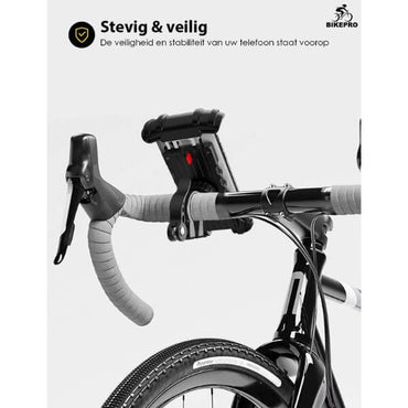 BikePro Universele Telefoonhouder voor Fiets en Scooter: 360 Graden Rotatie - De Gatgetwinkel