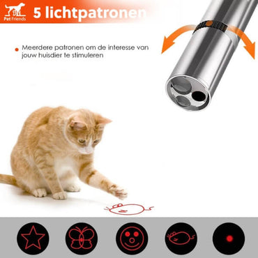 PetFriends Laserpen voor Kat: USB-Oplaadbaar - Laserpointer - De Gatgetwinkel