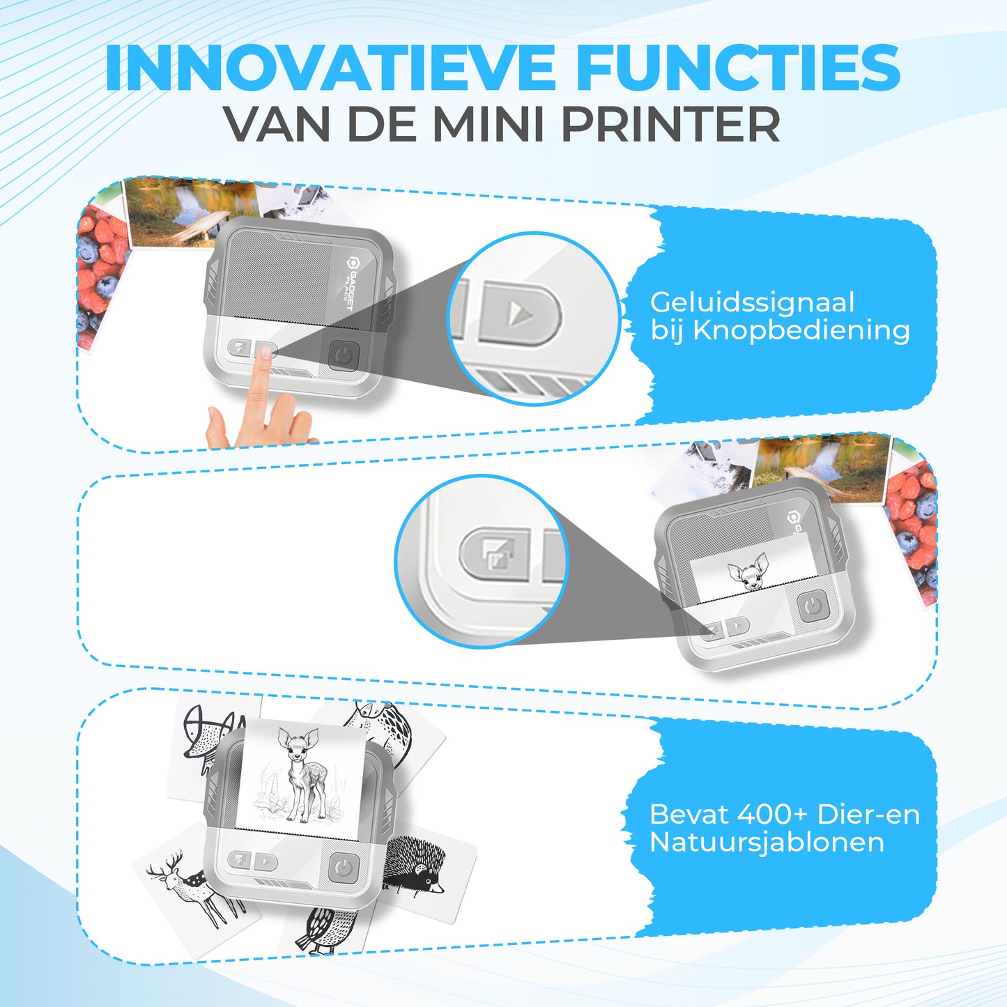 Gadgetplace Mini Printer voor Mobiel