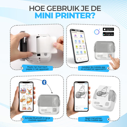 Gadgetplace Mini Printer voor Mobiel