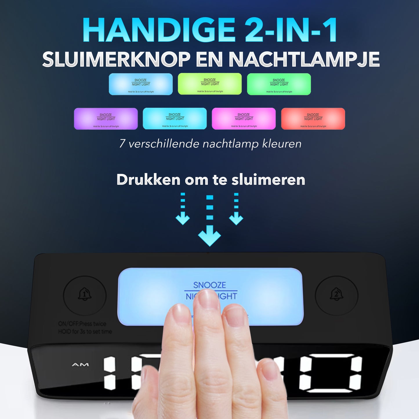 Gadgetplace Digitale Wekker - Extra hard alarm