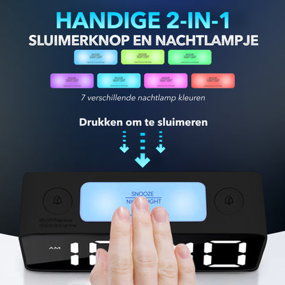 Gadgetplace Digitale Wekker - Extra hard alarm