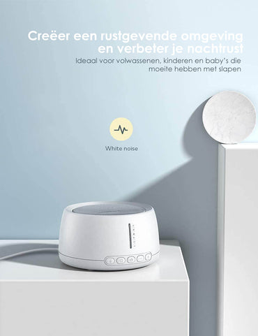 White Noise Machine: 30 Geluiden - Voor Baby & Volwassenen - De Gatgetwinkel