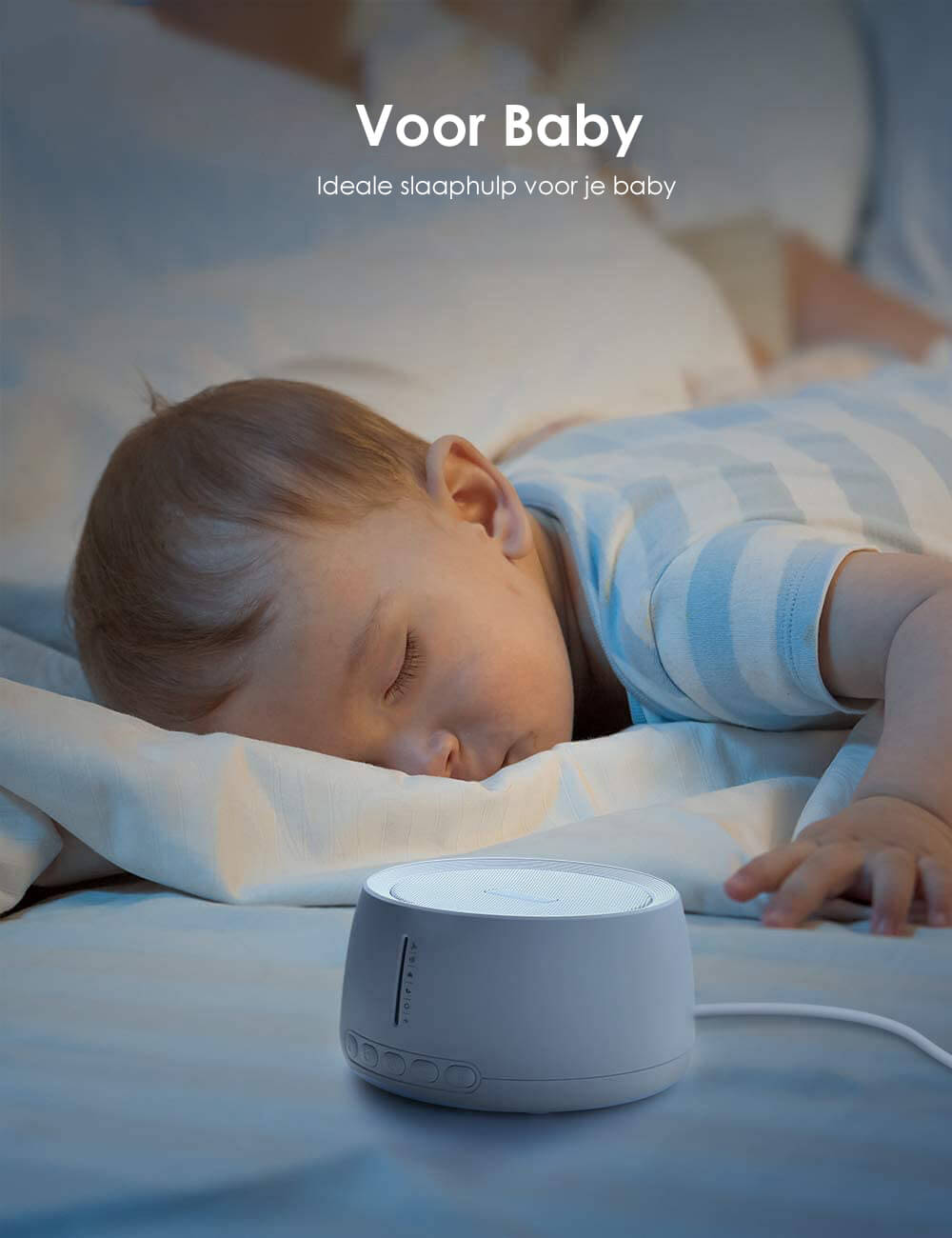 White Noise Machine: 30 Geluiden - Voor Baby & Volwassenen - De Gatgetwinkel