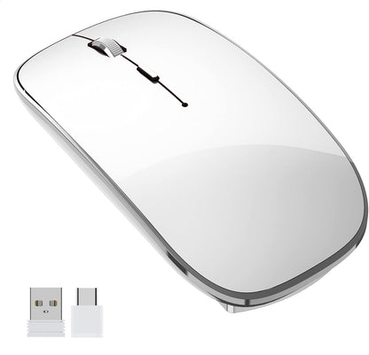 Gadgetplace Draadloze mûs: ergonomysk, stille klik, USB-C