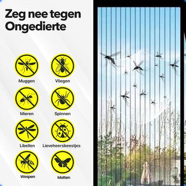 Vicon Magnetisch Vliegengordijn met Altijd Open Functie - 90 x 210 CM