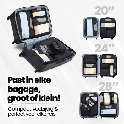 Vicon Packing Cubes 8-delig - Koffer / Backpack Organizer set