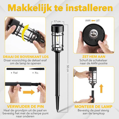 Vicon Solar Tuinverlichting op Zonne energie - 2-Pack