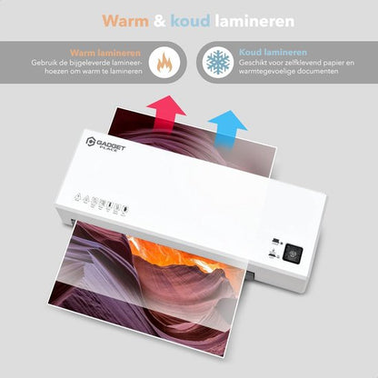 Gadgetplace Lamineerapparaat A4 met 40 Lamineerhoezen