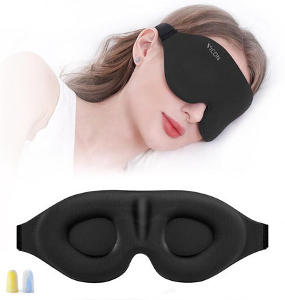Vicon Verstelbaar Slaapmasker met Oordopjes - Extra Comfortabel