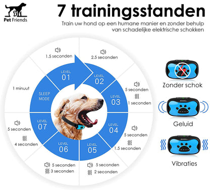 PetFriends Anti-Blafband zonder Schok: Inclusief Hondenfluit, USB-Oplaadbaar - De Gatgetwinkel