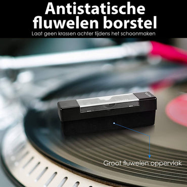 Vicon Vinyl Platenborstelset: 6-in-1 - Inclusief Naaldreiniger - Antistatisch - De Gatgetwinkel