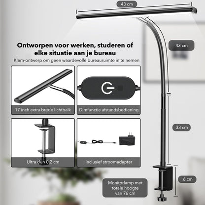 Vicon Bureaulamp / Monitorlamp LED Dimbaar