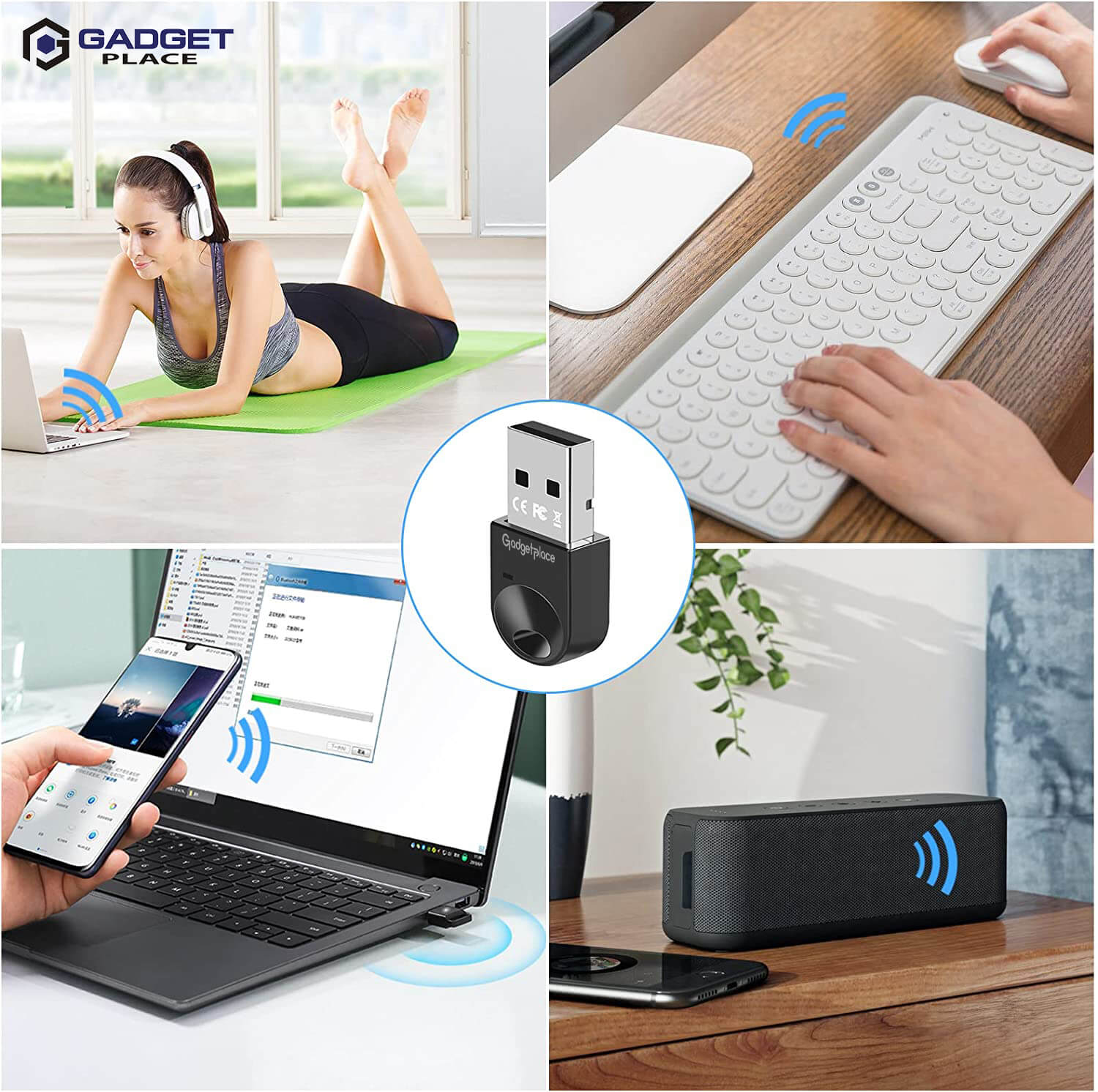 Bluetooth 5.1 Adapter voor PC: Dongle voor Windows 11/10/8.1/8/7/XP - De Gatgetwinkel