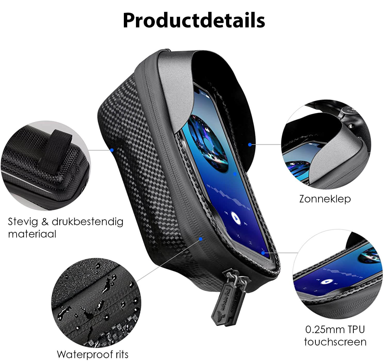 Telefoonhouder voor Fiets Afneembaar, 360° Rotatie Universeel Telefoonhouder voor Fiets Afneembaar, 360° Rotatie Universeel