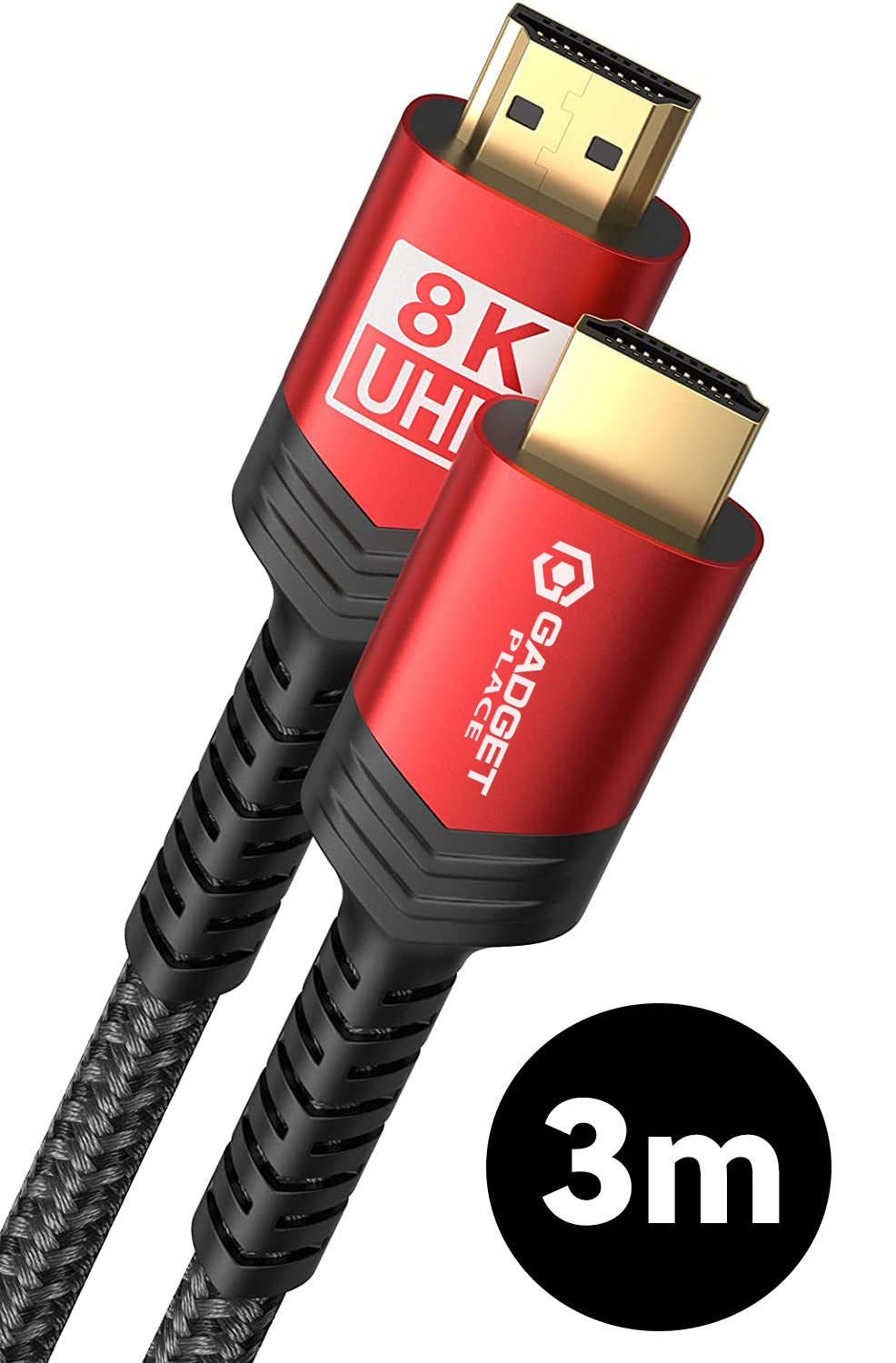 Gadgetplace 8K HDMI 2.1 Kabel 5m: 48Gbps, Ultra HD High Speed