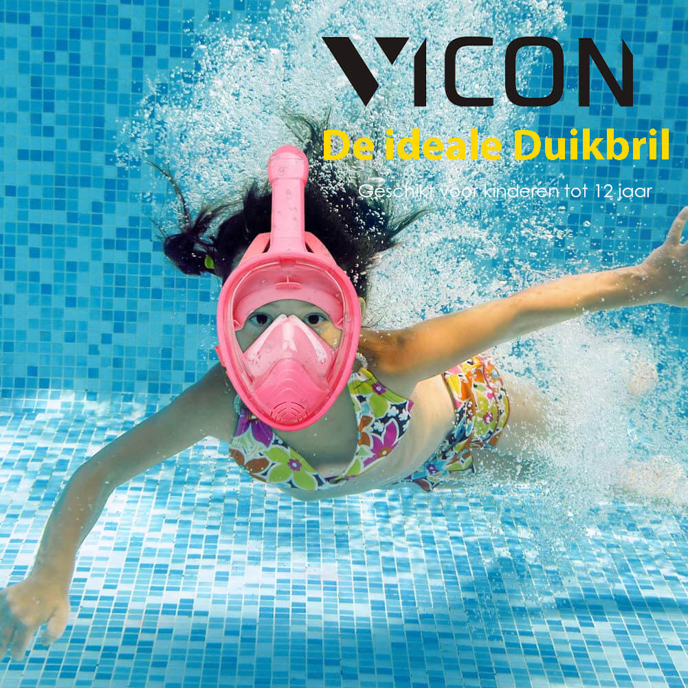 Vicon Snorkelmasker voor Kinderen - Roze - De Gatgetwinkel