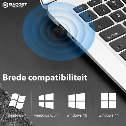 Bluetooth 5.1 Adapter voor PC: Dongle voor Windows 11/10/8.1/8/7/XP - De Gatgetwinkel