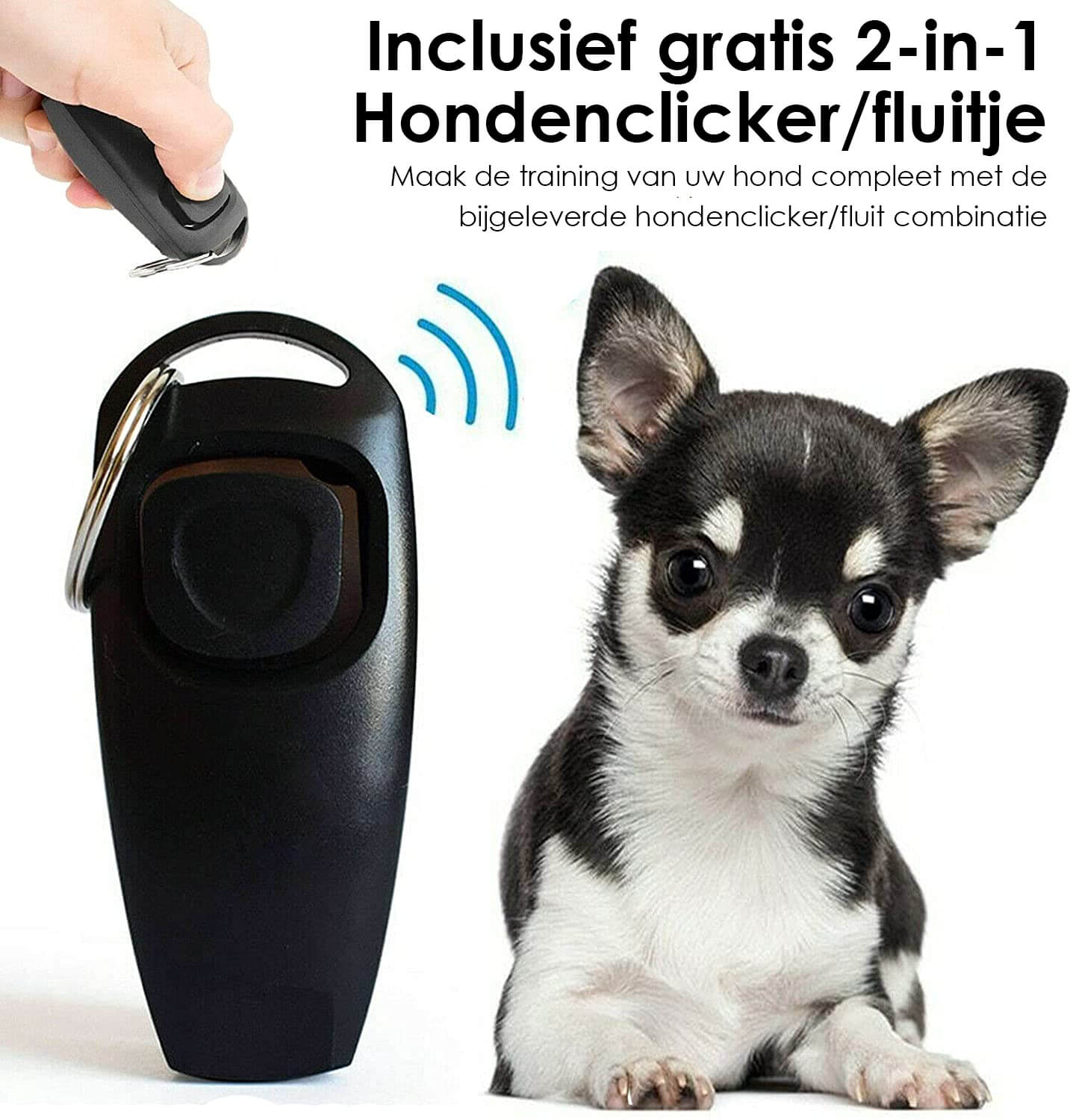 PetFriends Anti-Blafband zonder Schok: Inclusief Hondenfluit, USB-Oplaadbaar - De Gatgetwinkel